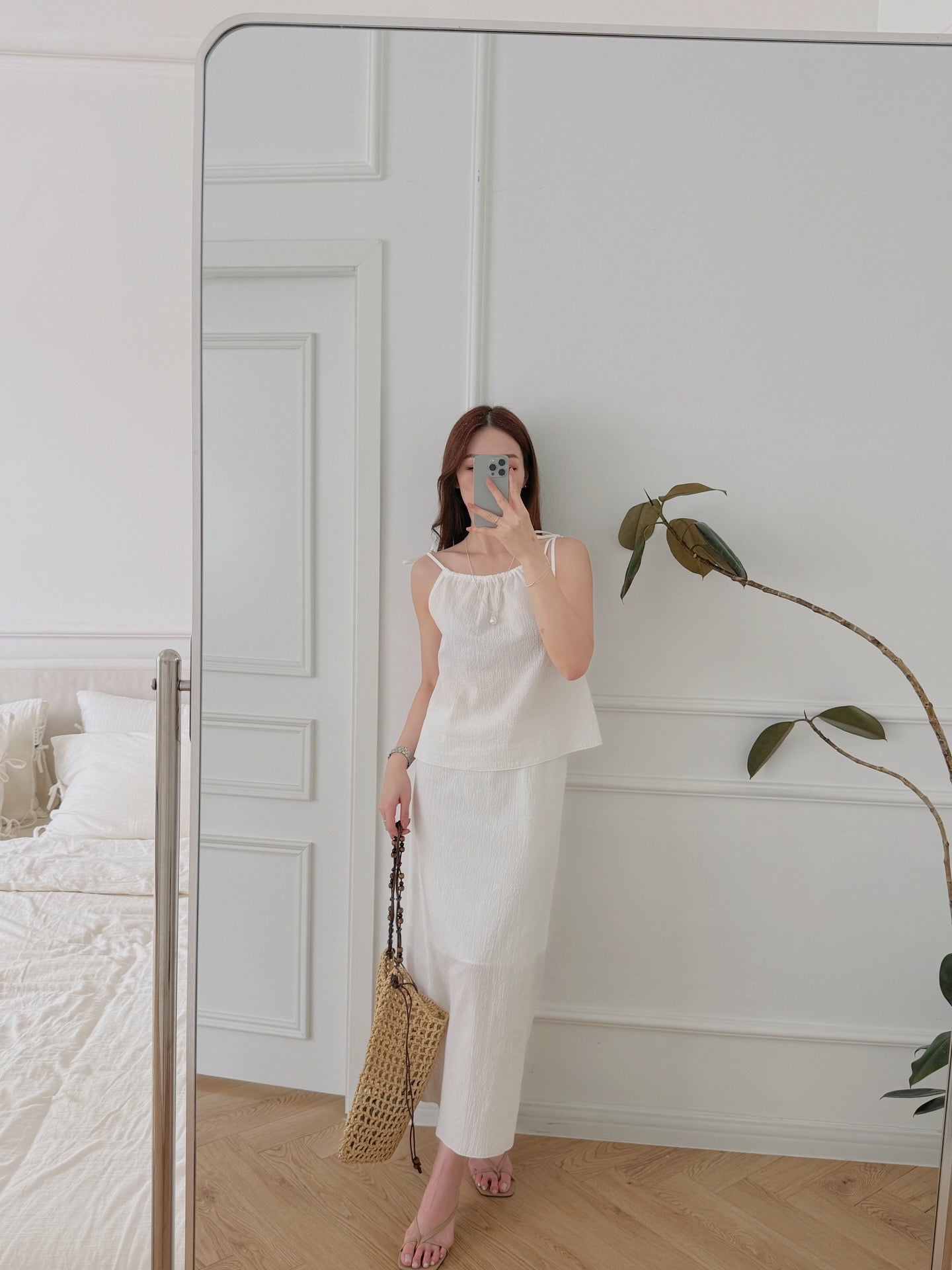 Set*Shoulder Drawstring Top