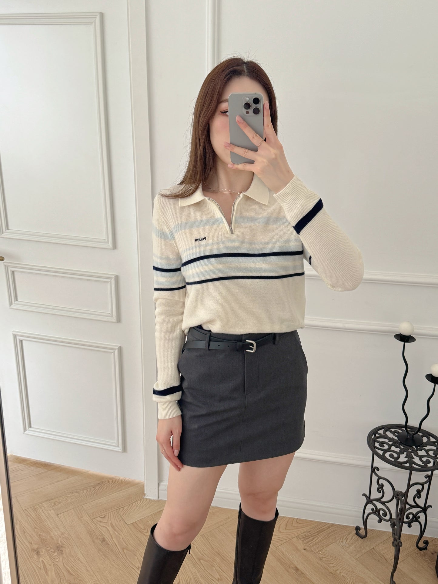 Miu miu風Polo 100% wool