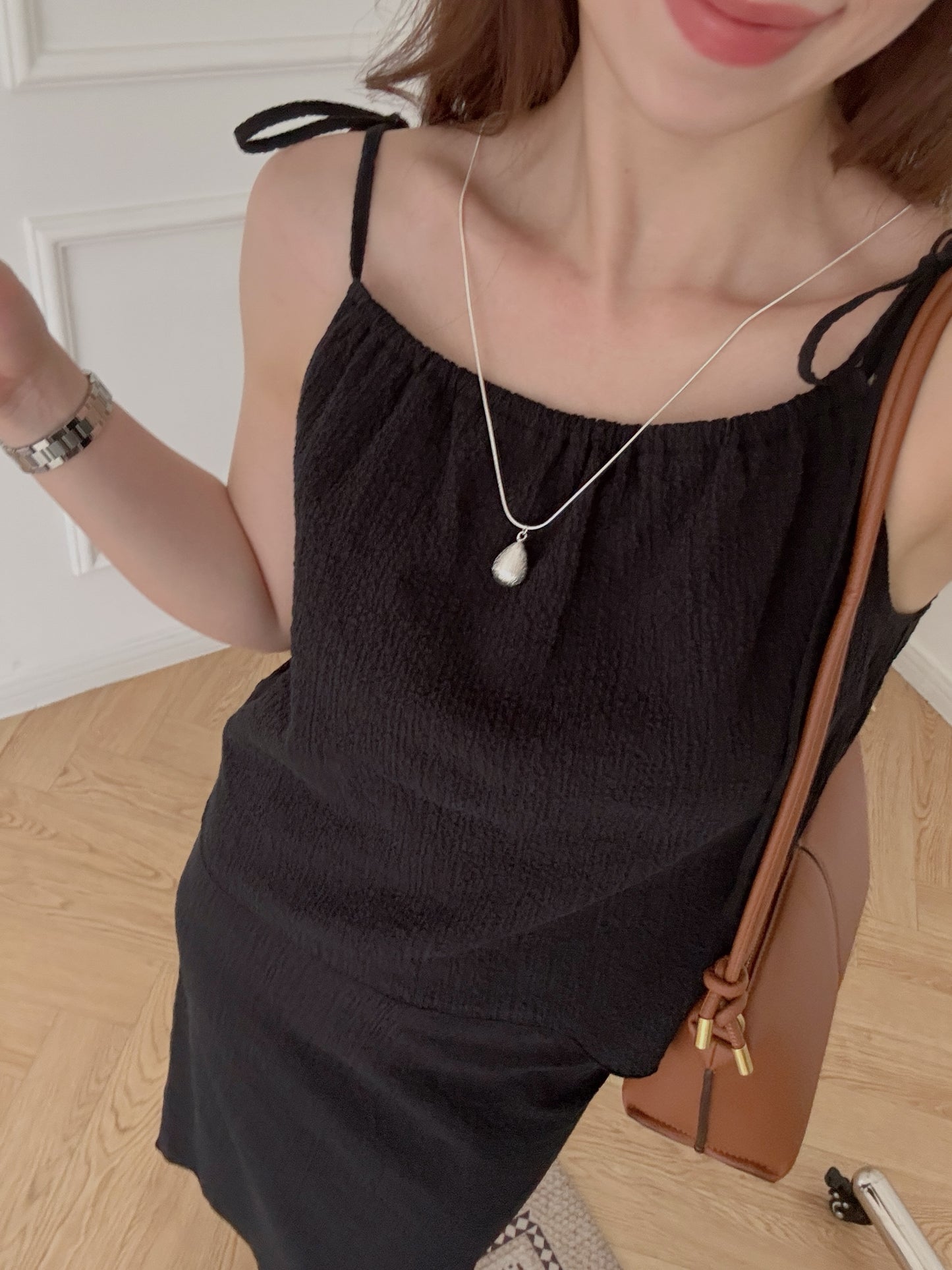 Set*Shoulder Drawstring Top