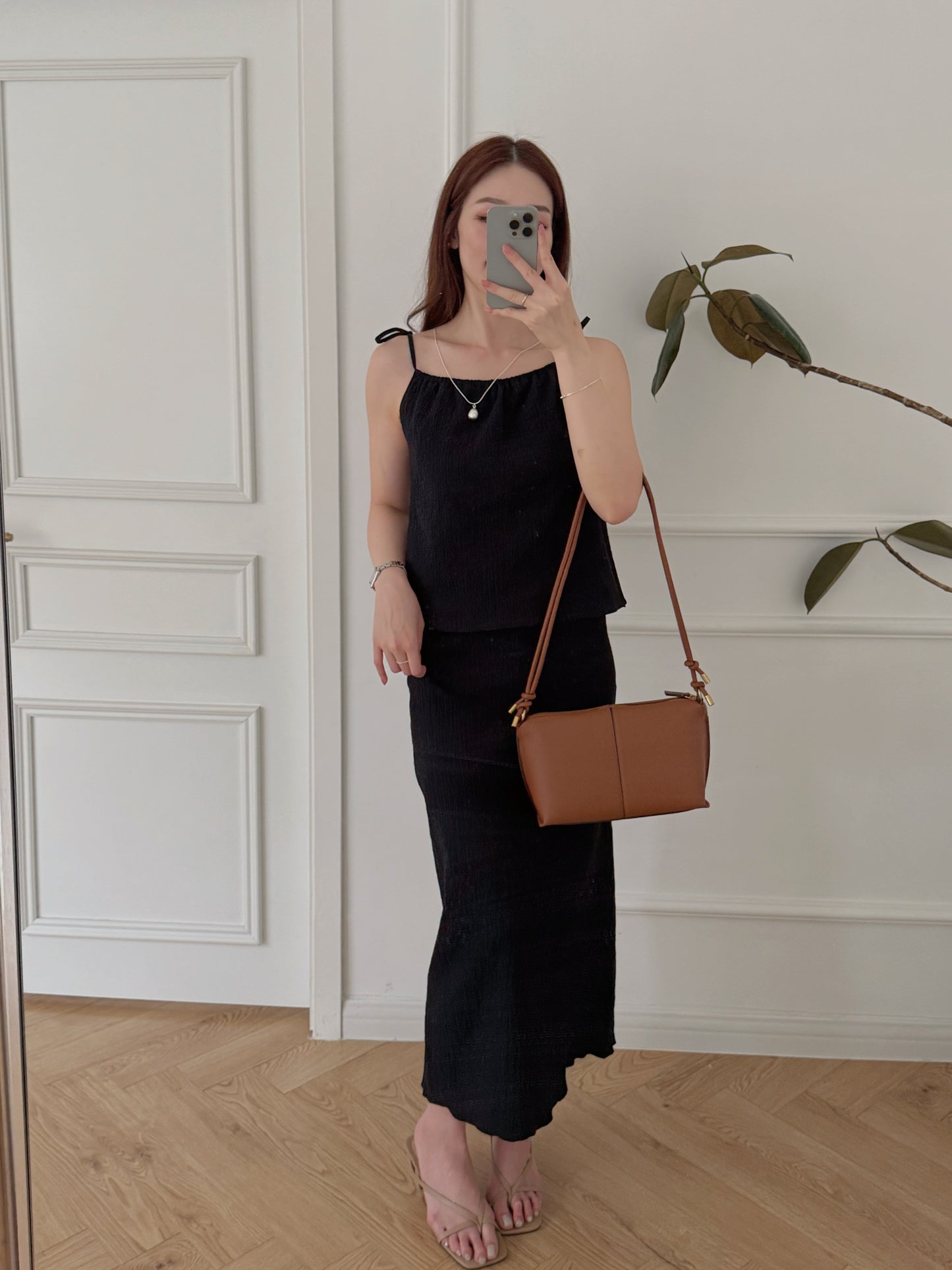 Set*Shoulder Drawstring Top