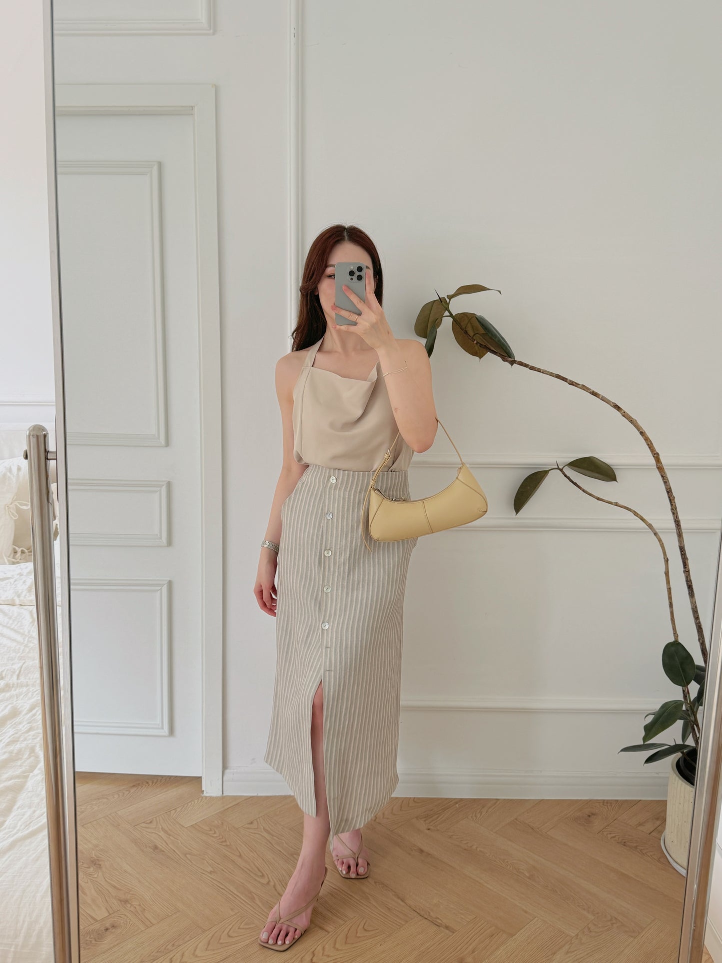 Striple split skirt
