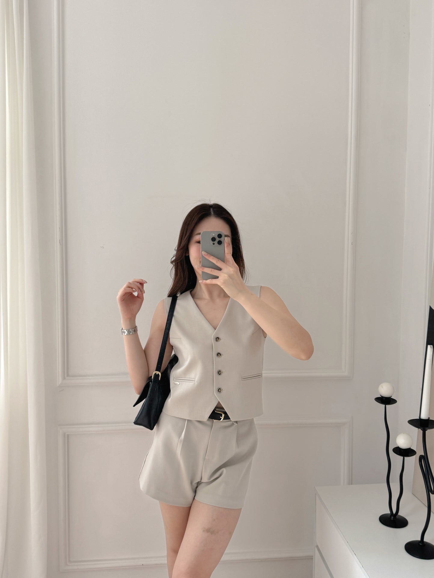 Premium Waistcoat-Pants(Beige/Taupe)