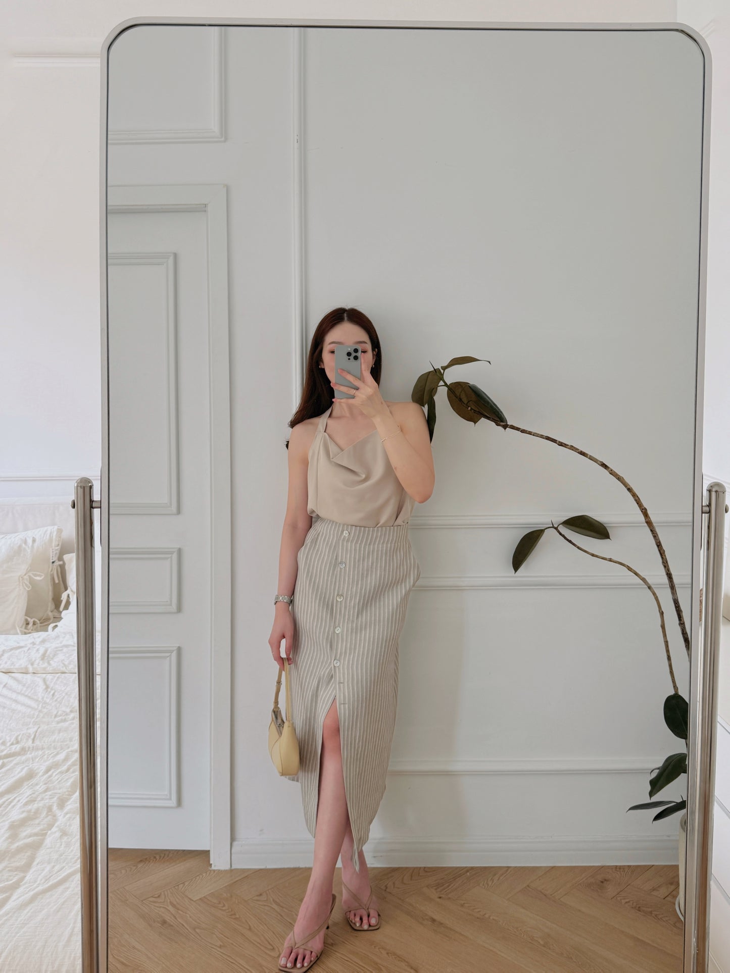 Striple split skirt
