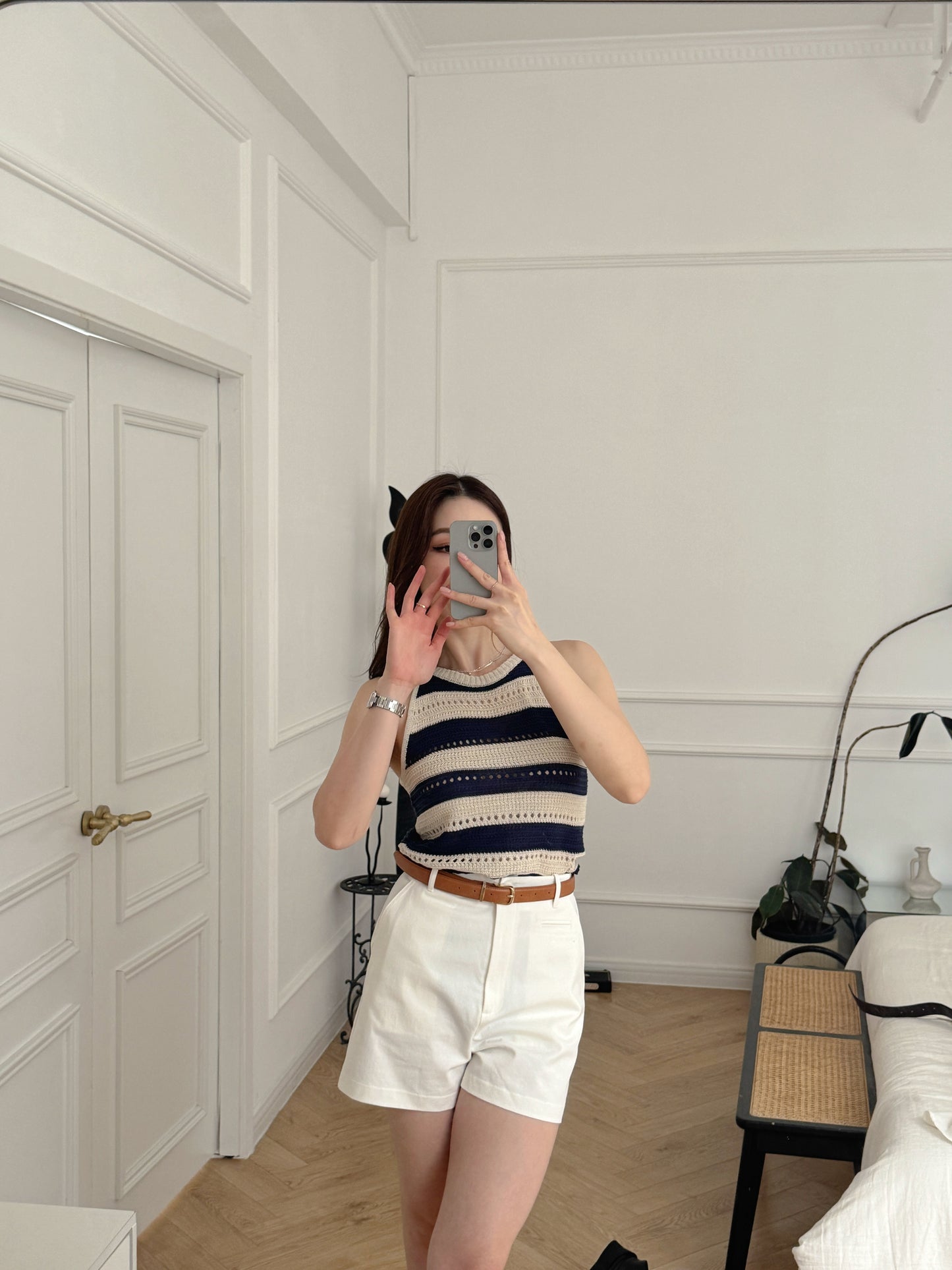 Marine Navy Top