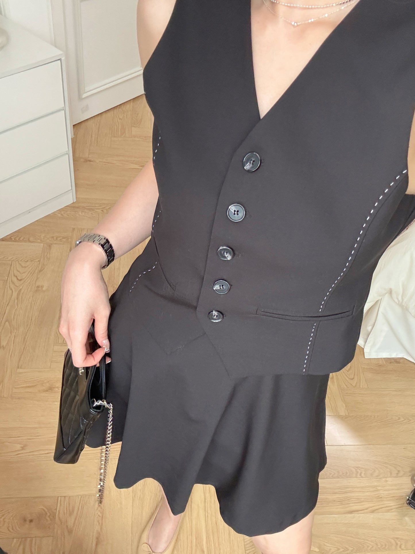 June New*Waistcoat set (vest+skirt)