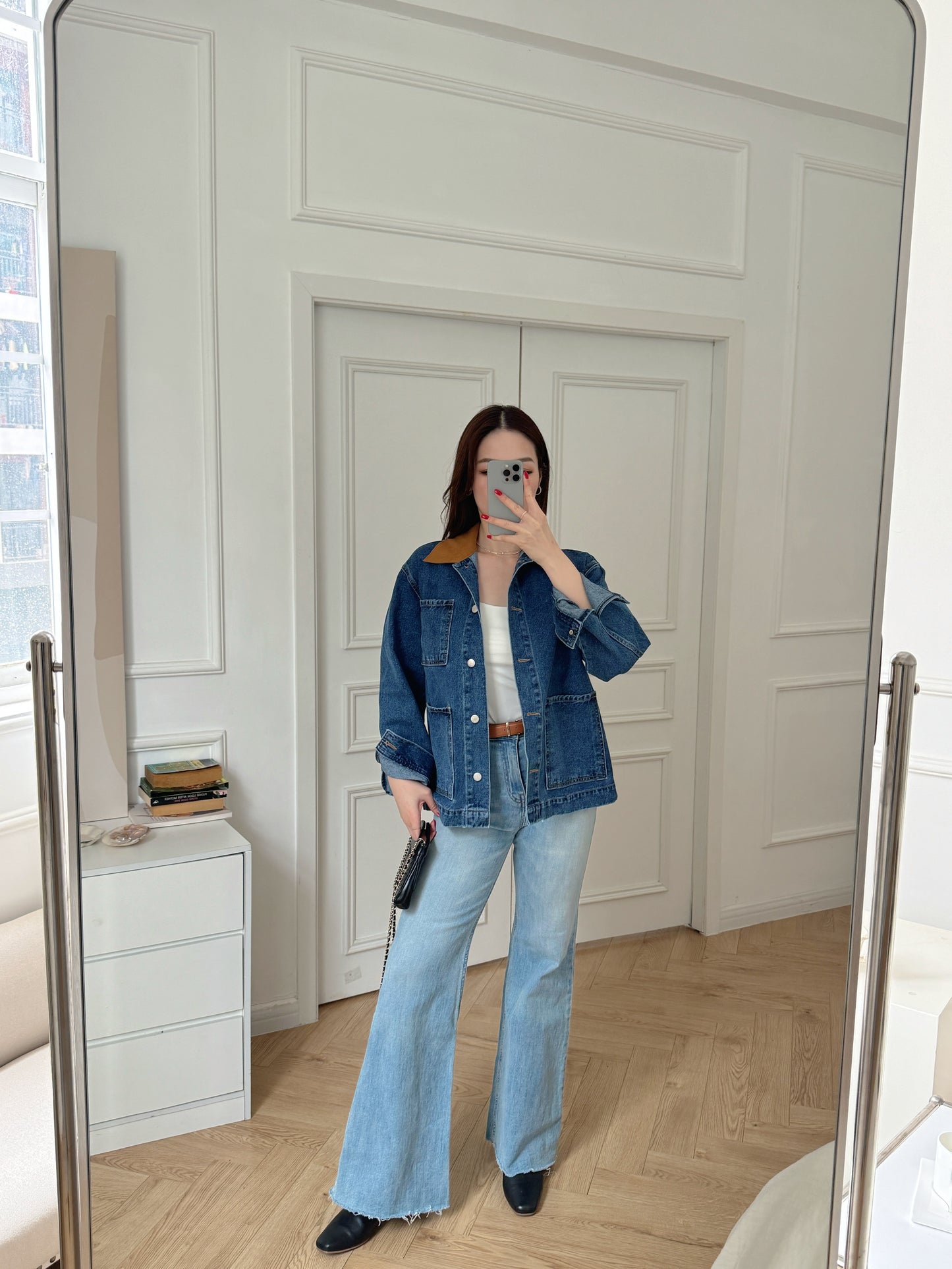 Fall vintage denim jacket