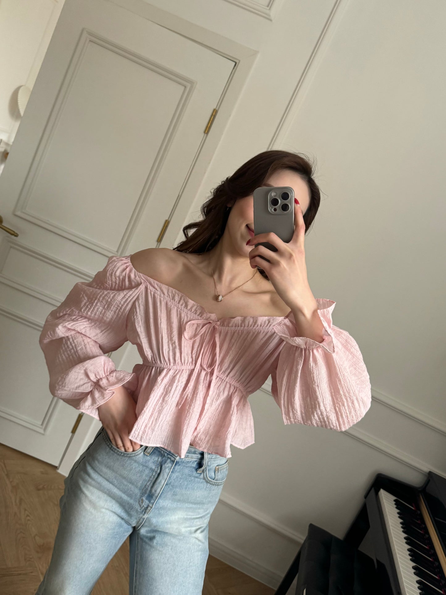 Ruffle Off-Shoulder Top