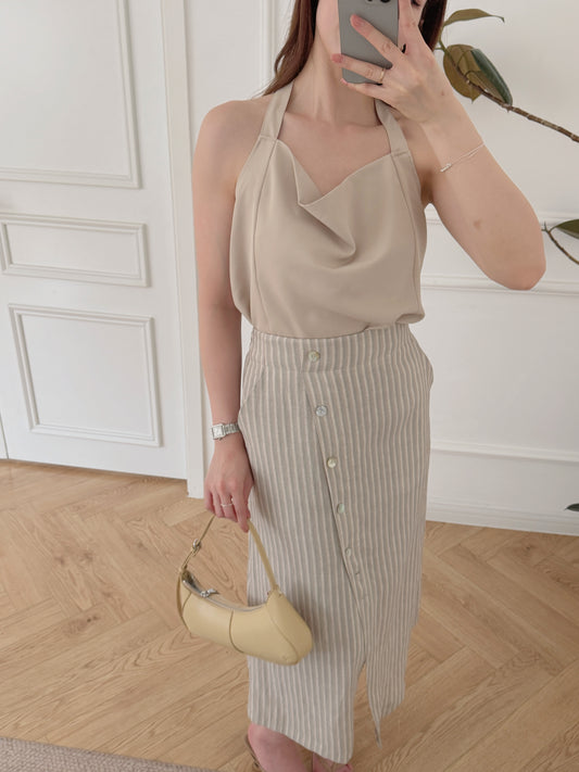 Striple split skirt