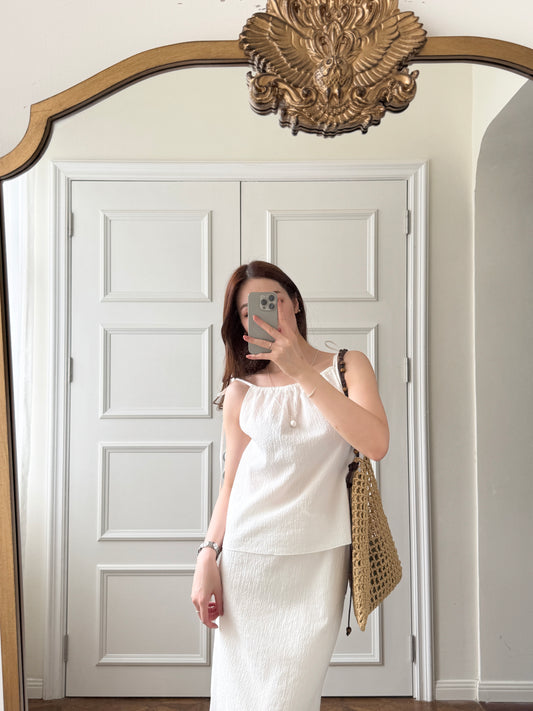 Set*Shoulder Drawstring Top
