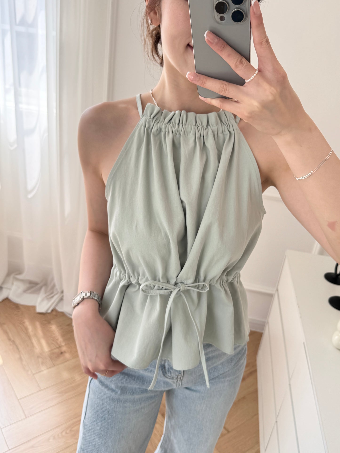 Drawstring Summer Top