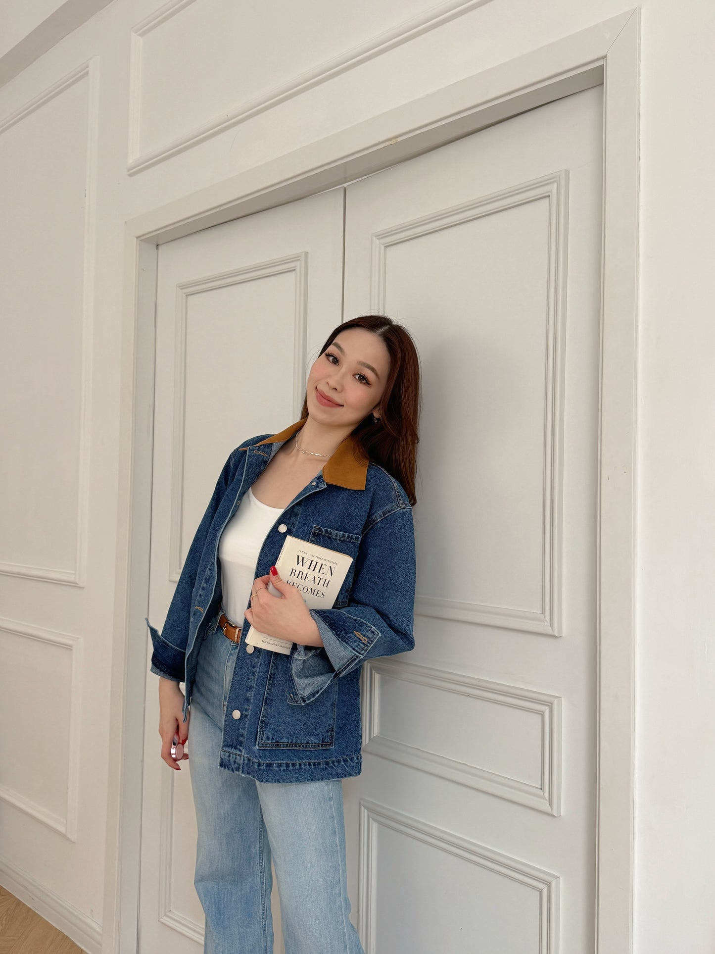 Fall vintage denim jacket