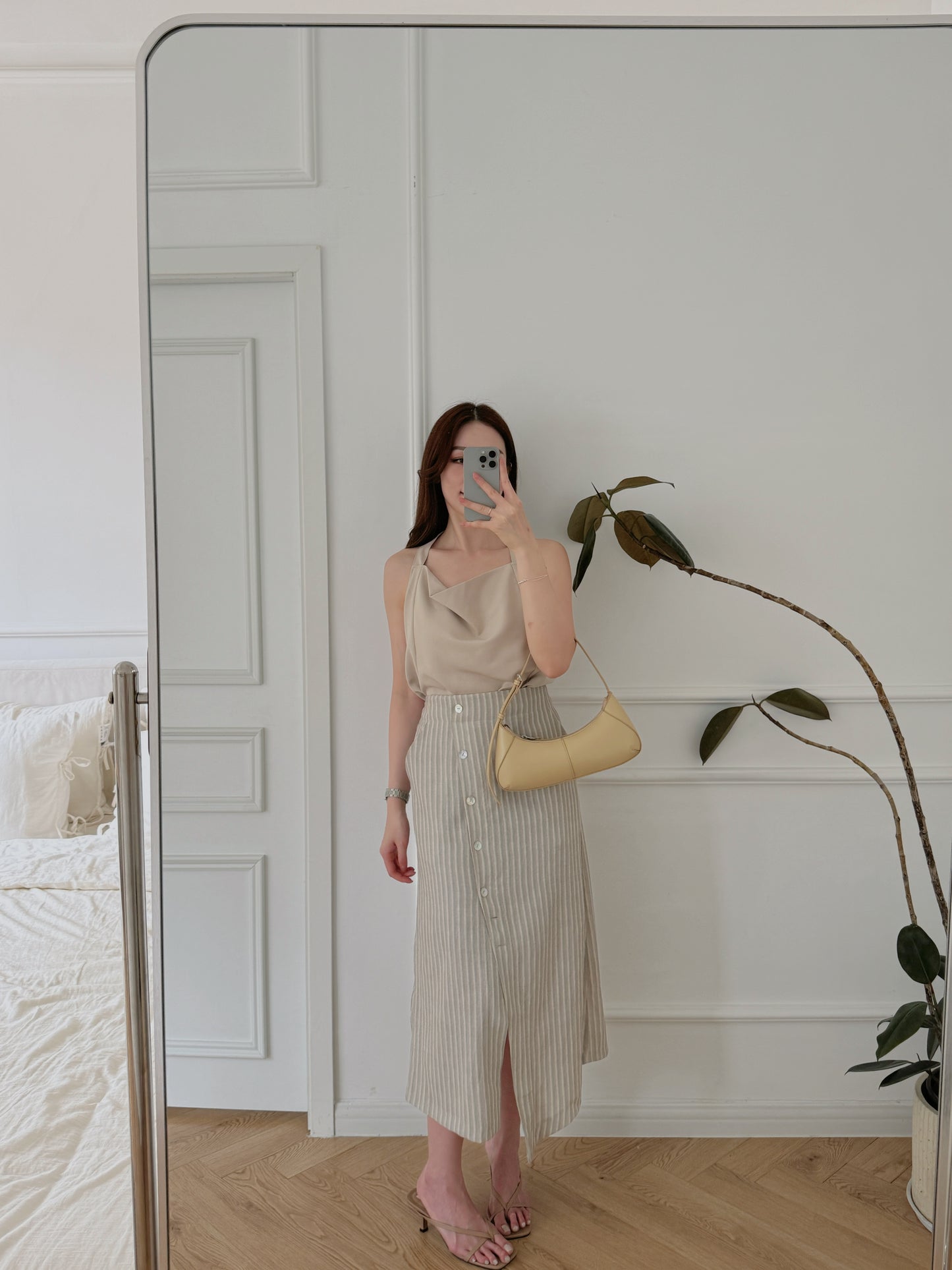 Striple split skirt