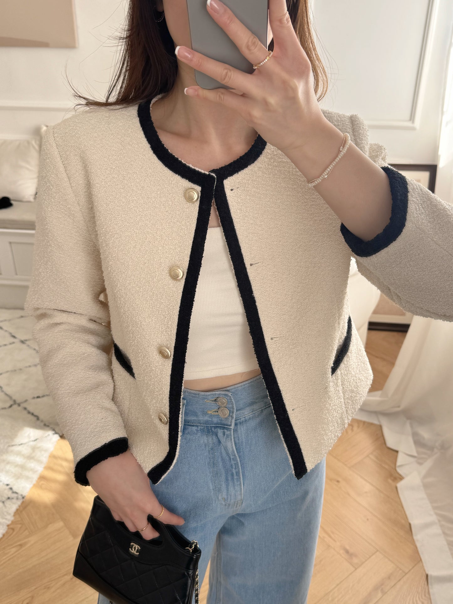 Chic High waist denim jeans