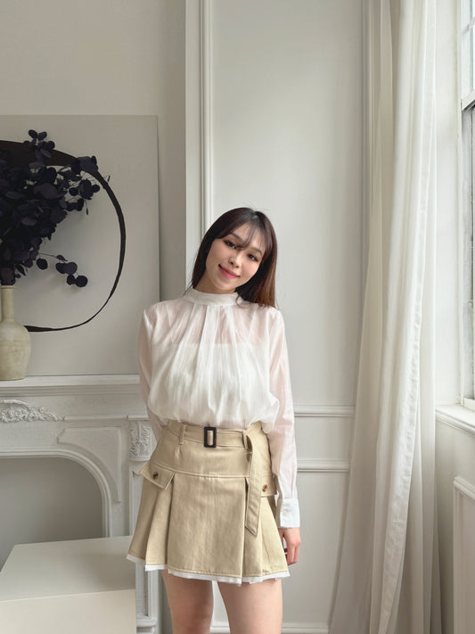 Skirt with belt