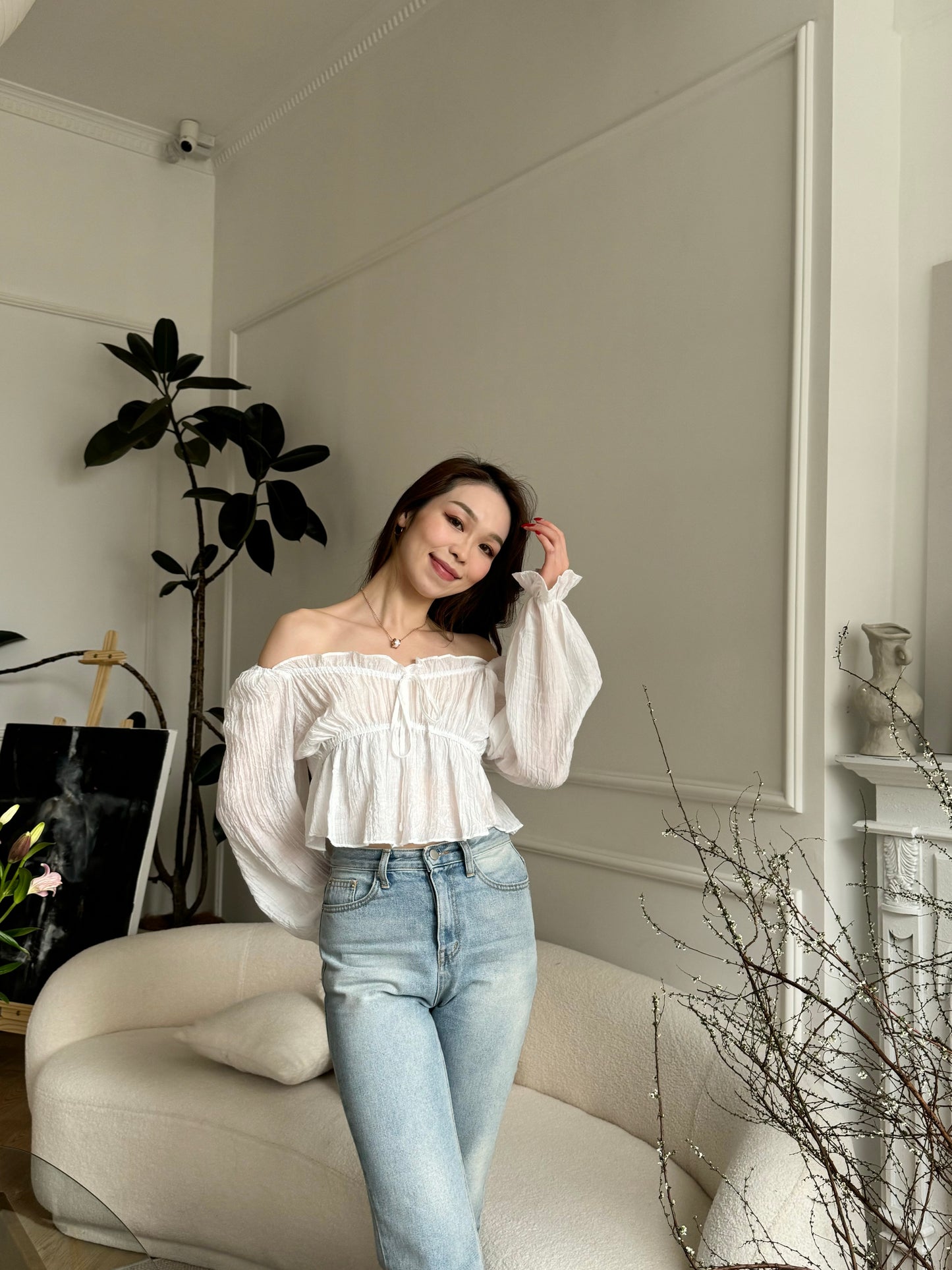 Ruffle Off-Shoulder Top