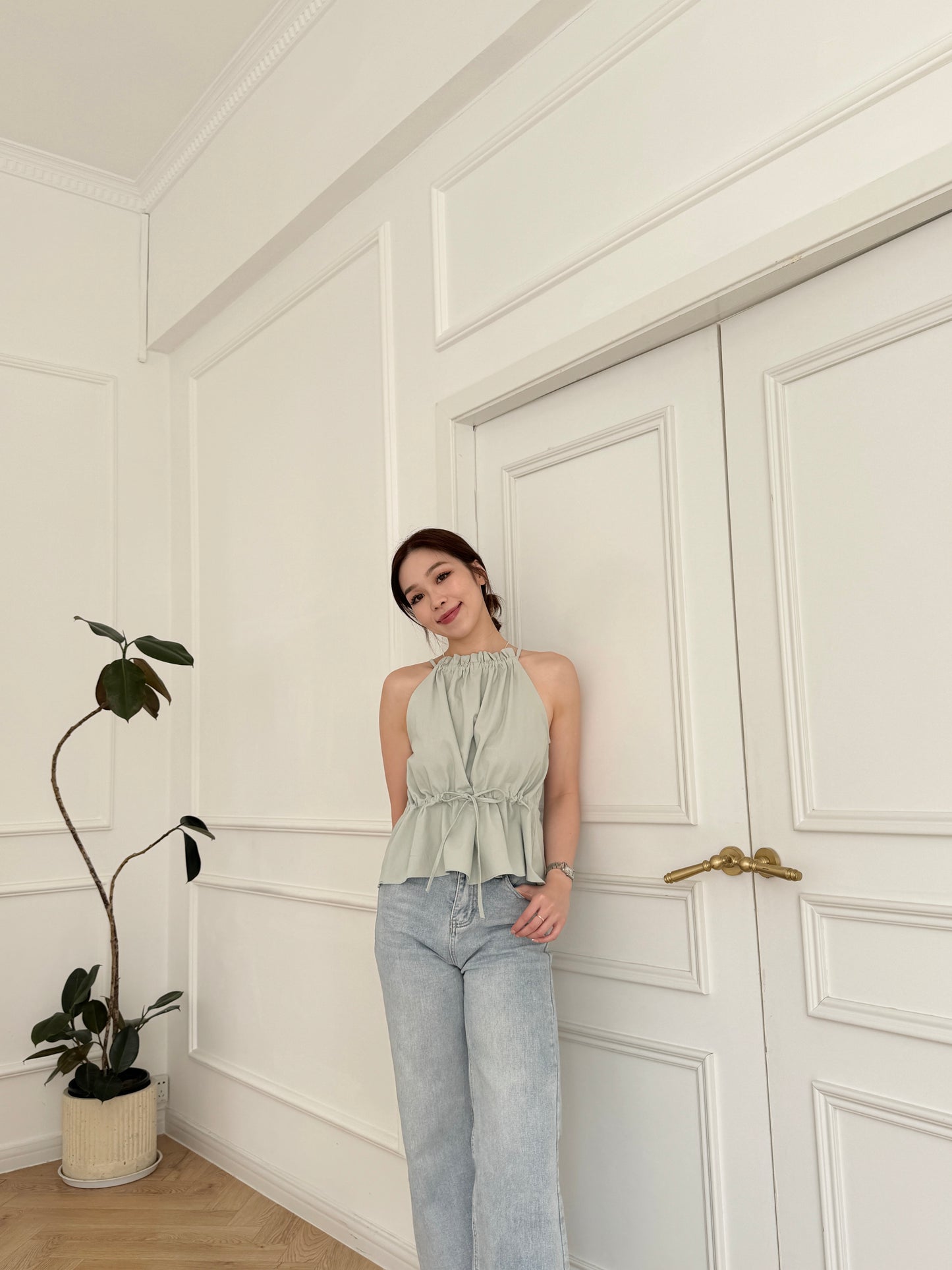 Drawstring Summer Top