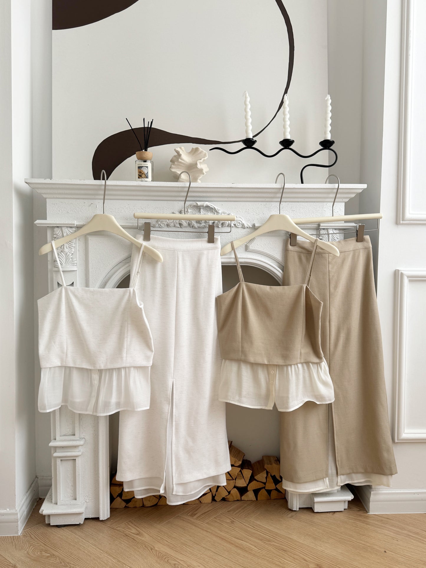 (Set) Premium Linen Top