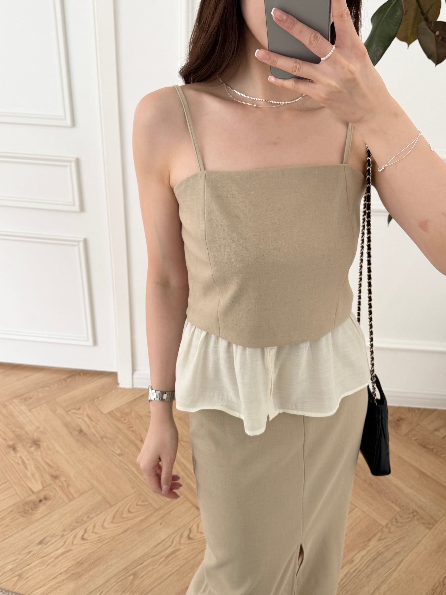 (Set) Premium Linen Top