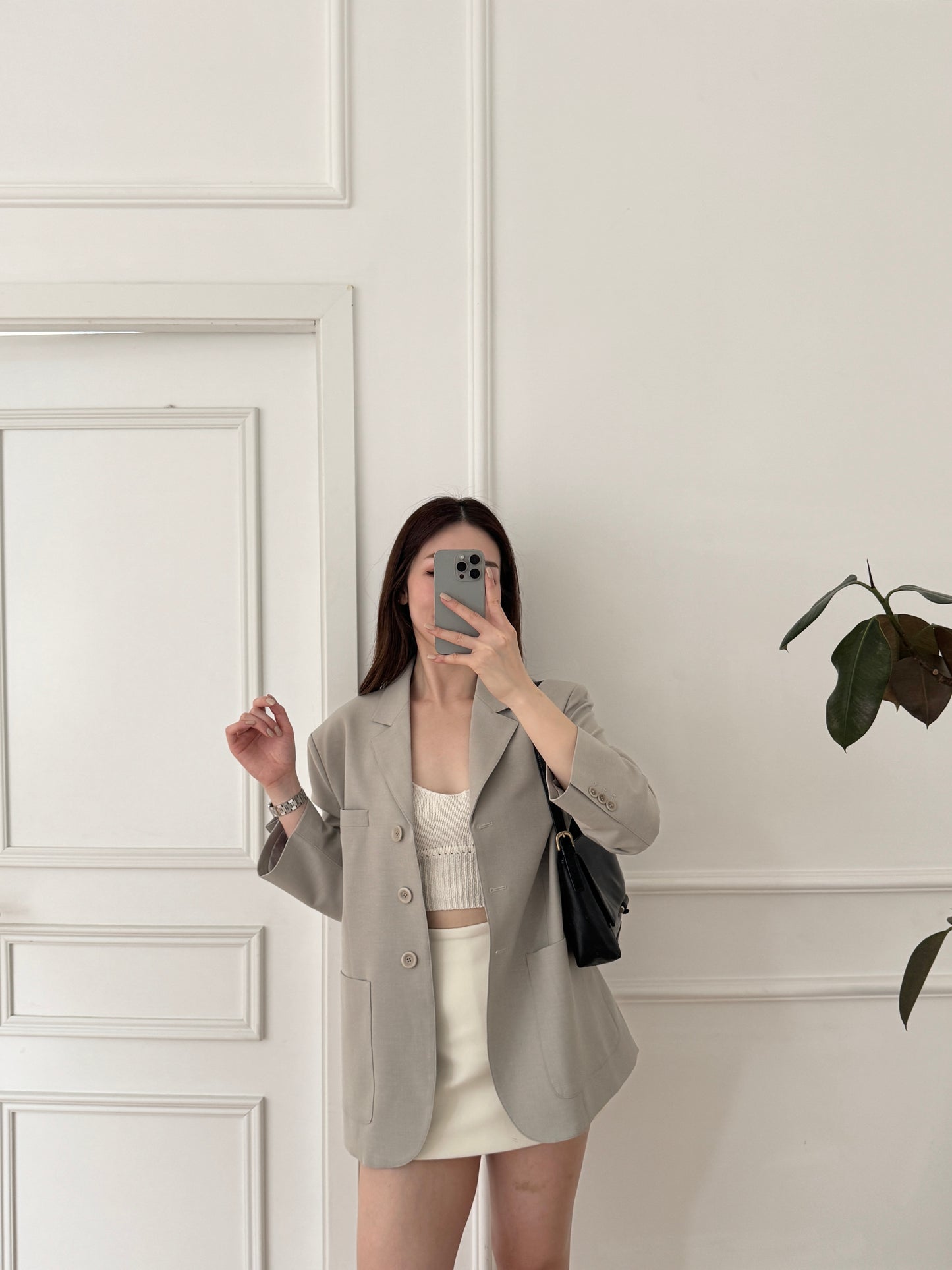 My fav. Blazer(Beige/Grey）