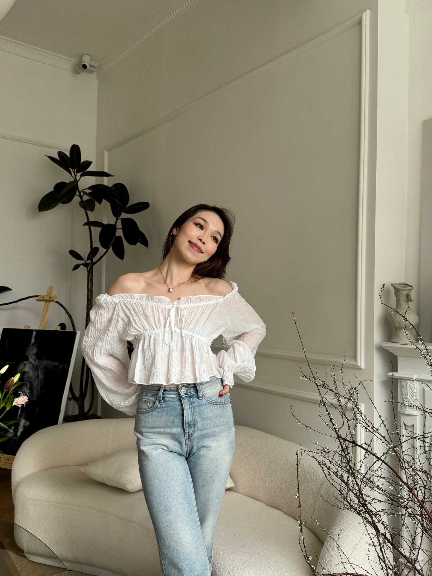 Ruffle Off-Shoulder Top