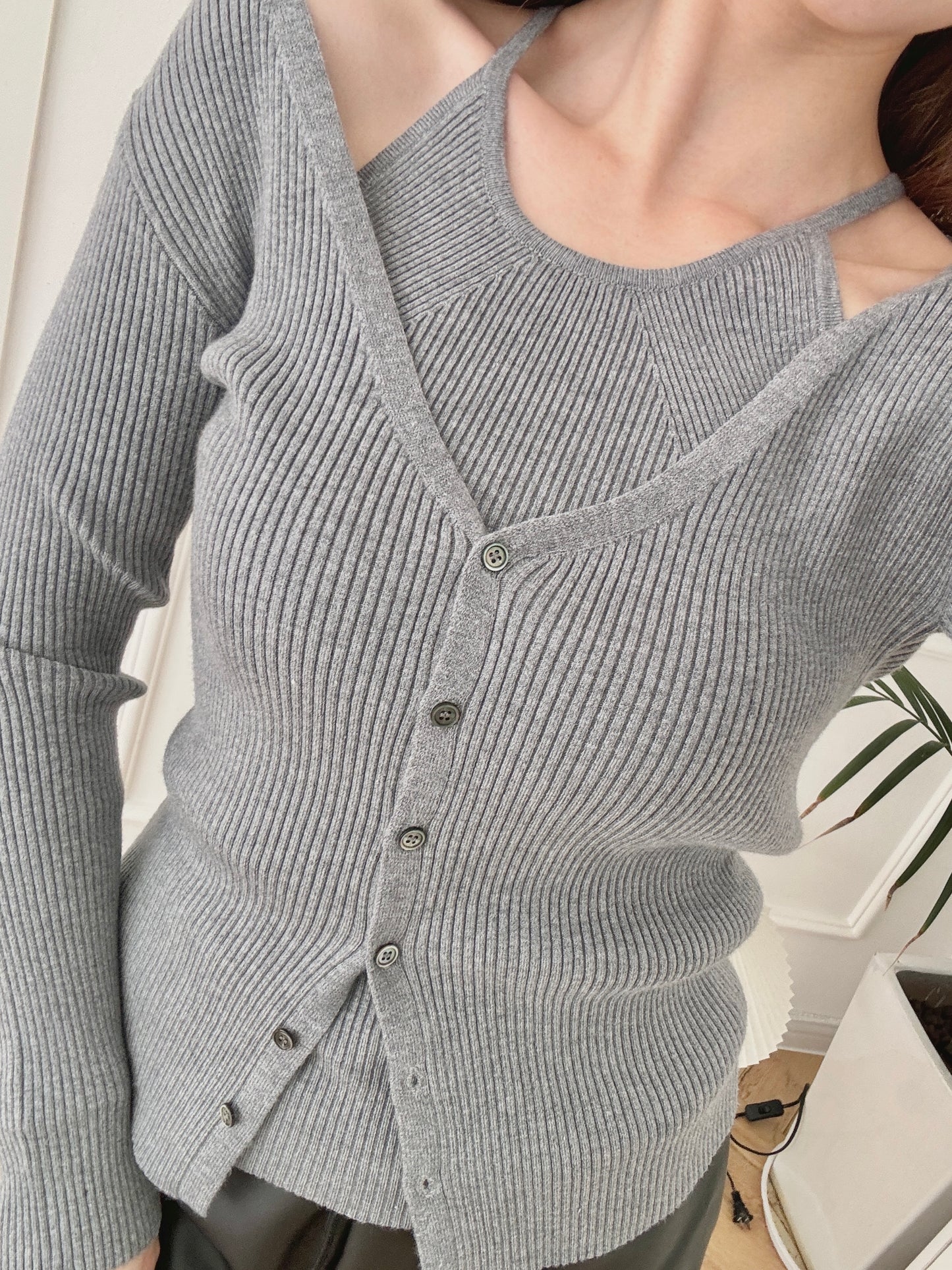 Two-Way Cardigan Set