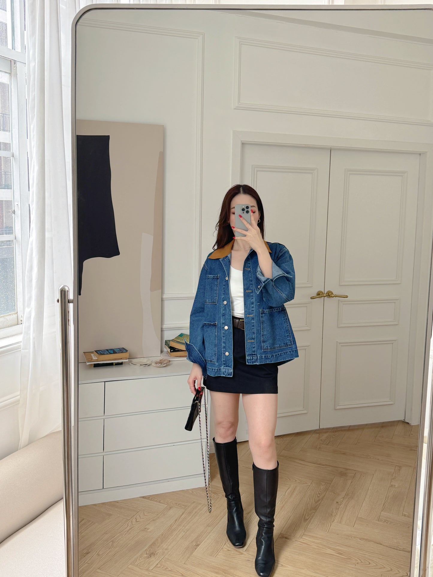 Fall vintage denim jacket