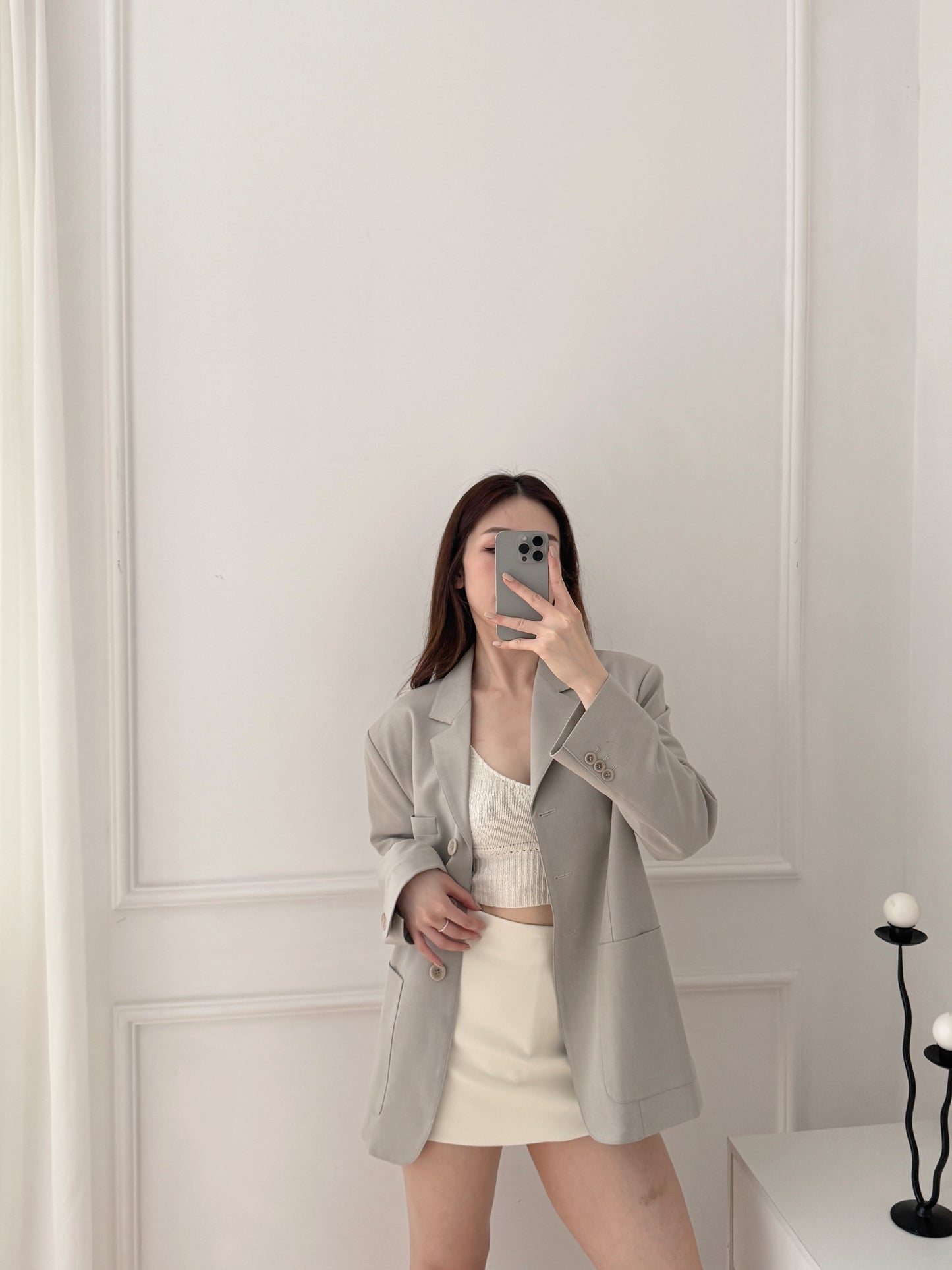 My fav. Blazer(Beige/Grey）