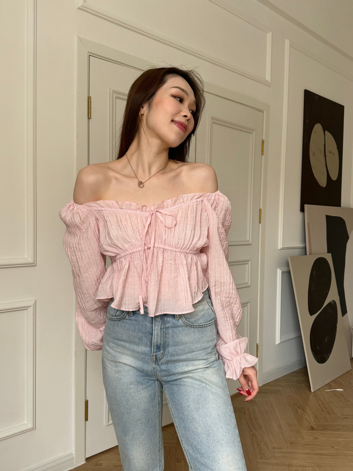 Ruffle Off-Shoulder Top