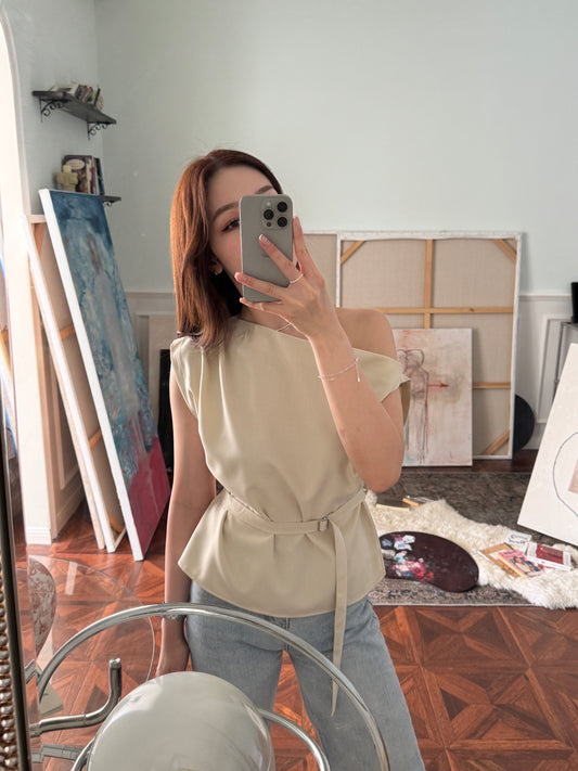 With waist-belt Top