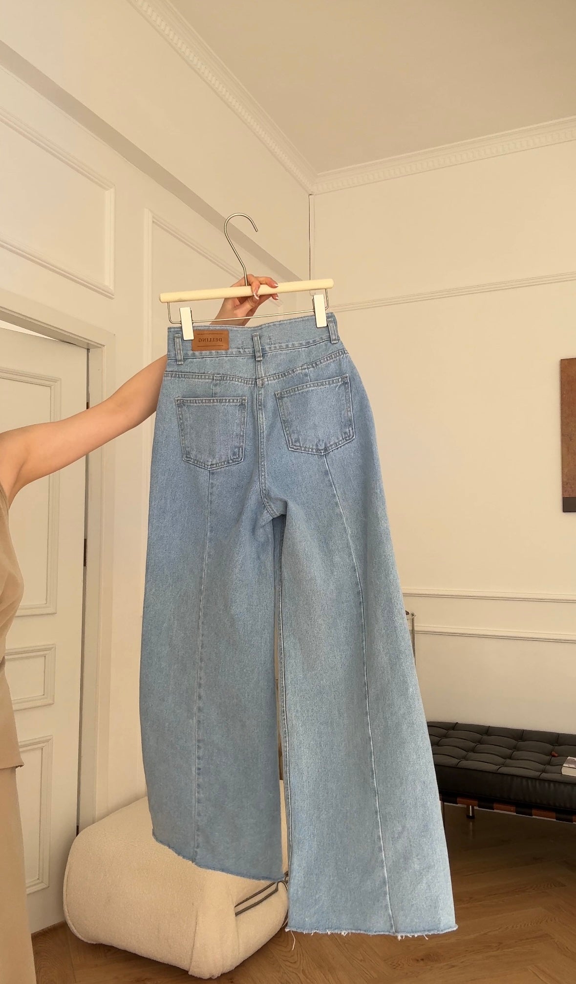 Chic High waist denim jeans